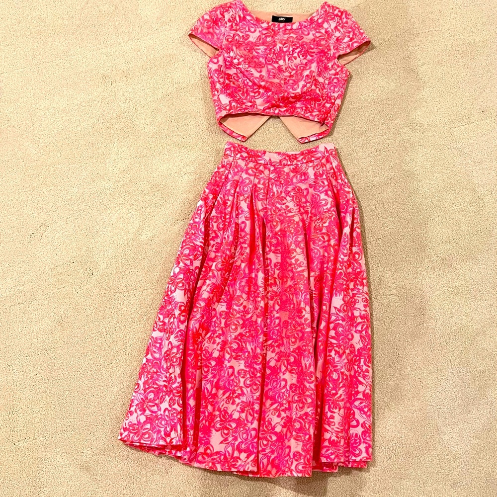 ABS midi 2 pieces dress.